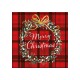 Servetele de masa, 20 buc, 33x33 cm, Christmas Plaid Red - AMBIENTE